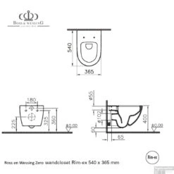 Grohe Rapid SL Toiletset Set15 B&W Zero Rim-ex Met Grohe Arena Of Skate Drukplaat -Badkamerwinkel pot 15 boss wessing zero rim ex tech 6
