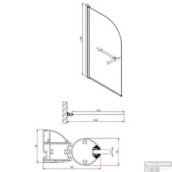 Badwand Boss & Wessing Bibi Afgerond 80x140cm Scharnierend Omkeerbaar 6mm 9 Badwand Boss & Wessing Bibi Afgerond 80x140cm Scharnierend Omkeerbaar 6mm -Badkamerwinkel r sn bs80 badwand 80 tech