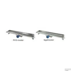 RVS Tegelrooster T.b.v. Wiesbaden Douchegoot 60x7 Cm -Badkamerwinkel rvs tegelrooster t.b.v. douchegoot 60x7 cm detail1