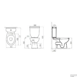 Toiletpot Staand Boss & Wessing Sedef Achter Aansluiting Wit (PK) 5 Toiletpot Staand Boss & Wessing Sedef Achter Aansluiting Wit (PK) -Badkamerwinkel sd310.001 toiletpot staand boss wessing sedef achter aansluiting wit tech 1
