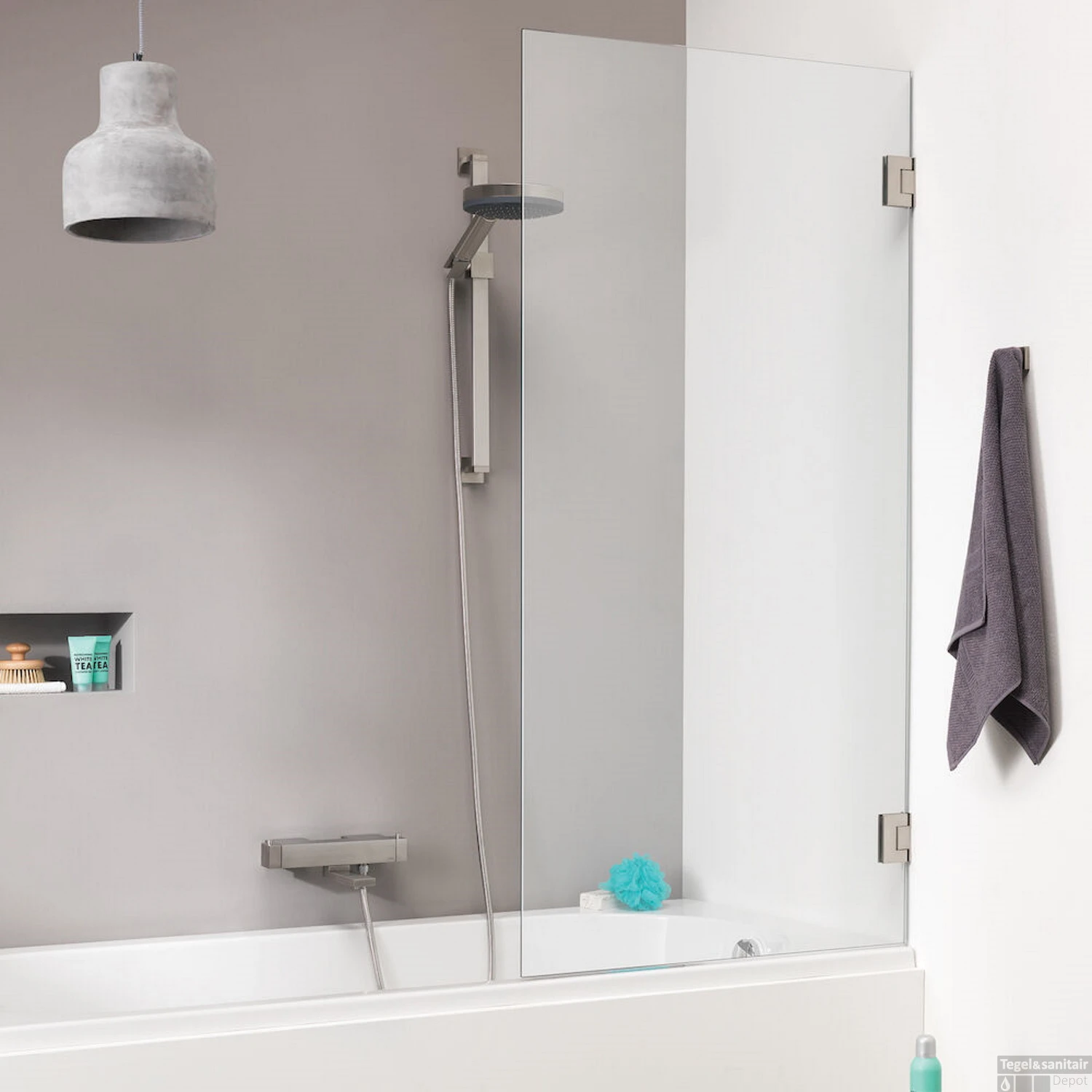 Badwand By Sealskin 'I AM' 75x160 Cm RVS 1 Deel Helder Antikalk Glas 3 Badwand By Sealskin 'I AM' 75x160 Cm RVS 1 Deel Helder Antikalk Glas