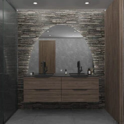 Spiegel Gliss Design Eos 160x120cm Met Ronding Naar Boven