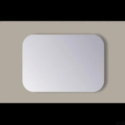 Spiegel Rechthoek Sanicare Q-Mirrors Afgeronde Hoeken 60x90 Cm PP Geslepen Incl. Ophanging