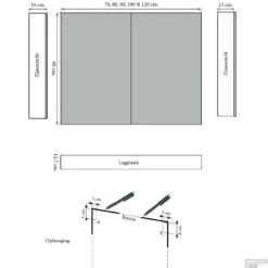 Spiegelkast Sanicare Qlassics 70 Cm 2 Spiegeldeuren Belluno Eiken -Badkamerwinkel spiegelkast sanicare qlassics 70 cm 2 spiegeldeuren belluno eiken tech