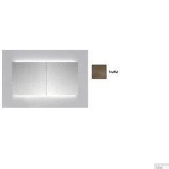 Spiegelkast Sanicare Qlassics Ambiance 100 Cm 2 Deuren Truffel 13 Spiegelkast Sanicare Qlassics Ambiance 100 Cm 2 Deuren Truffel -Badkamerwinkel spiegelkast sanicare qlassics ambiance 100 cm 2 deuren truffel detail