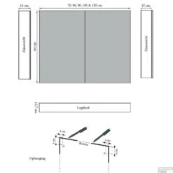 Spiegelkast Sanicare Qlassics Ambiance 100 Cm 2 Deuren Truffel 16 Spiegelkast Sanicare Qlassics Ambiance 100 Cm 2 Deuren Truffel -Badkamerwinkel spiegelkast sanicare qlassics ambiance 100 cm 2 deuren truffel tech