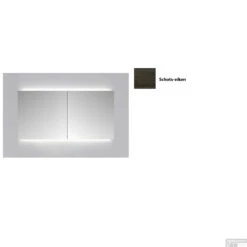 Spiegelkast Sanicare Qlassics Ambiance 80 Cm 2 Deuren Schots-Eiken -Badkamerwinkel spiegelkast sanicare qlassics ambiance 80 cm 2 deuren schots eiken detail