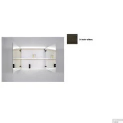 Spiegelkast Sanicare Qlassics Ambiance 80 Cm 2 Deuren Schots-Eiken -Badkamerwinkel spiegelkast sanicare qlassics ambiance 80 cm 2 deuren schots eiken detail1