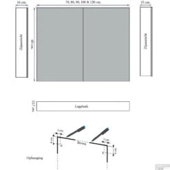 Spiegelkast Sanicare Qlassics Ambiance 80 Cm 2 Deuren Schots-Eiken -Badkamerwinkel spiegelkast sanicare qlassics ambiance 80 cm 2 deuren schots eiken tech 1