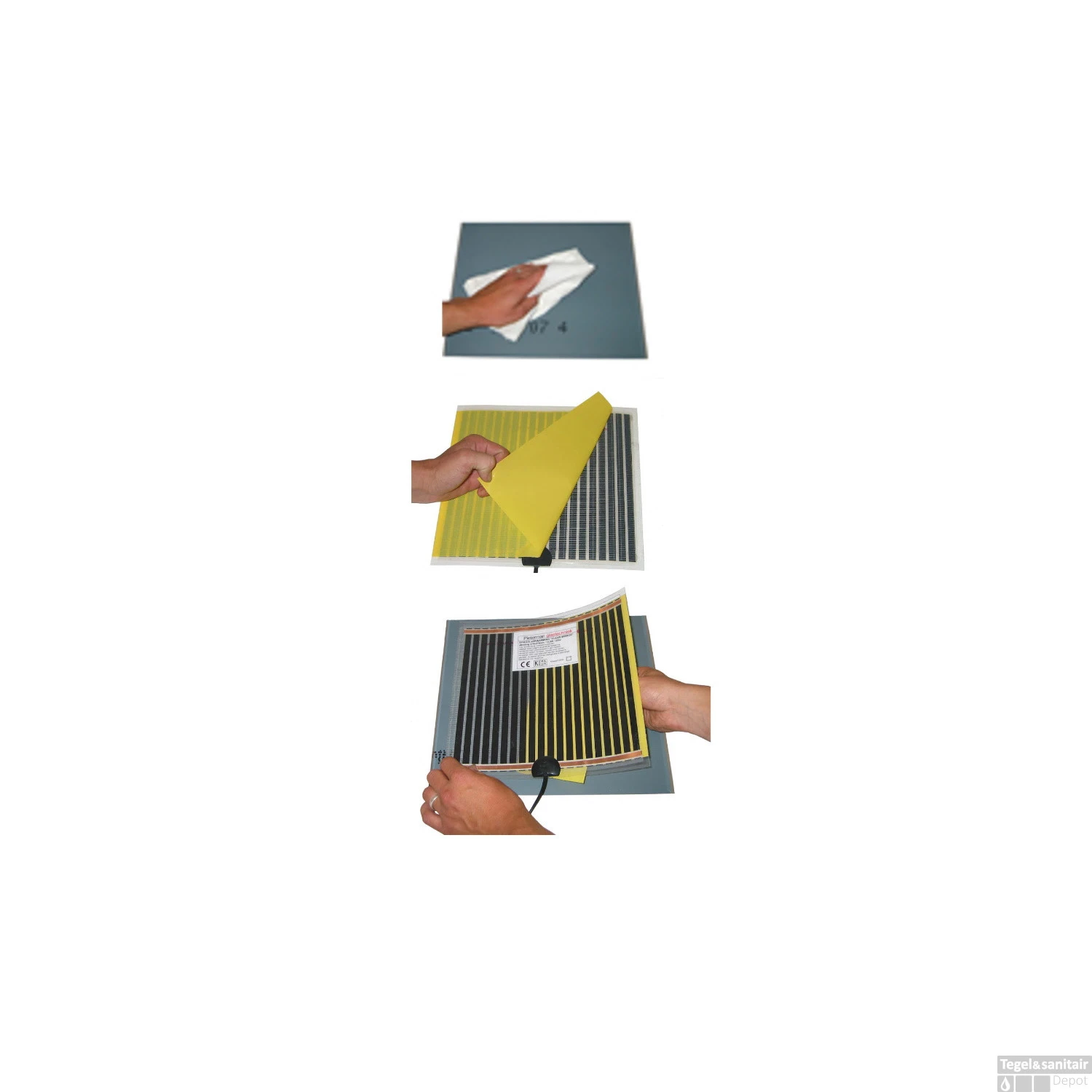 Spiegelverwarming Sanicare Q-Mirrors Zelfklevend 52,4 Cm X 100,4 Cm - Afbeelding 2