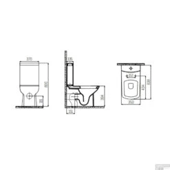 Boss & Wessing Staande Toiletset Lara Mat Zwart Compleet 11 Boss & Wessing Staande Toiletset Lara Mat Zwart Compleet -Badkamerwinkel staande toilet onderpot creavit lara mat zwart tech 1