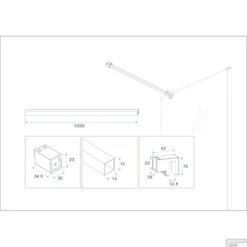 Stabilisatiestang Wiesbaden 120 Cm Mat Zwart 9 Stabilisatiestang Wiesbaden 120 Cm Mat Zwart -Badkamerwinkel stabilisatiestang wiesbaden 120 cm geborsteld staal 20.3492 tech 1