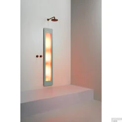 Sunshower One L Round Infrarood 185x33 Cm Inbouw - Opbouw Vlak Of Hoek Organic Grey -Badkamerwinkel sunshower oneplus l organic grey inbouw ir geheel