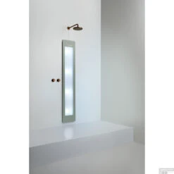 Sunshower Plus L Round Infrarood En UV-licht 185x33 Cm Inbouw - Opbouw Vlak Of Hoek Organic Grey -Badkamerwinkel sunshower oneplus l organic grey inbouw uv geheel 2