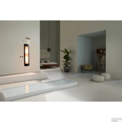 Sunshower Plus M Round Infrarood En UV-licht 140x33 Cm Inbouw - Opbouw Vlak Of Hoek Black -Badkamerwinkel sunshower oneplus m black inbouw ir set 2