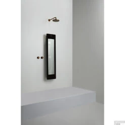 Sunshower One M Round Infrarood 140x33 Cm Inbouw - Opbouw Vlak Of Hoek Black -Badkamerwinkel sunshower oneplus m black opbouw uit geheel