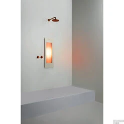 Sunshower Plus S Round Infrarood En UV-licht 95x33 Cm Inbouw - Opbouw Vlak Of Hoek Sand White -Badkamerwinkel sunshower oneplus s sand white inbouw ir geheel 1