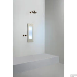 Sunshower Plus S Round Infrarood En UV-licht 95x33 Cm Inbouw - Opbouw Vlak Of Hoek Sand White -Badkamerwinkel sunshower oneplus s sand white inbouw uv geheel
