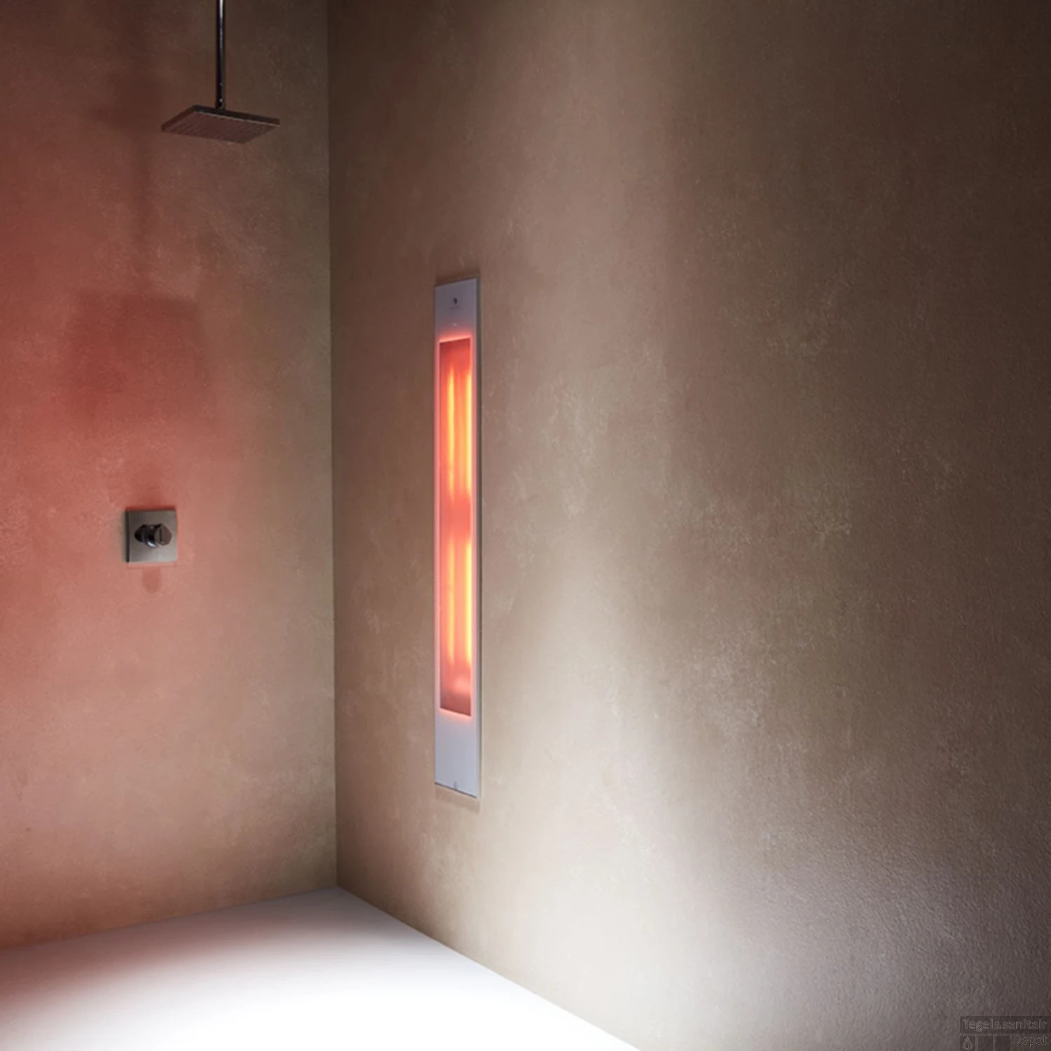 Sunshower Pure XL 2.0 White Infrarood Inbouwapparaat 19.9x123.8x10 Cm Aluminium Wit - Afbeelding 4