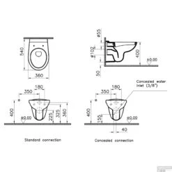 Grohe Rapid SL Toiletset Set01 Basic Smart Met Grohe Arena Of Skate Drukplaat -Badkamerwinkel toiletpot boss en wessing basic smart 0261525 tech 28
