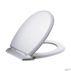 Toiletzitting Allibert Atlas Afklikbaar 37x5,1x48 Cm Geperst Hout Wit -Badkamerwinkel toiletzitting allibert atlas wit detail