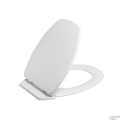 Toiletzitting Allibert Baccara Afklikbaar 37x5,1x45.5 Cm Geperst Hout Wit -Badkamerwinkel toiletzitting allibert baccara afklikbaar wit detail