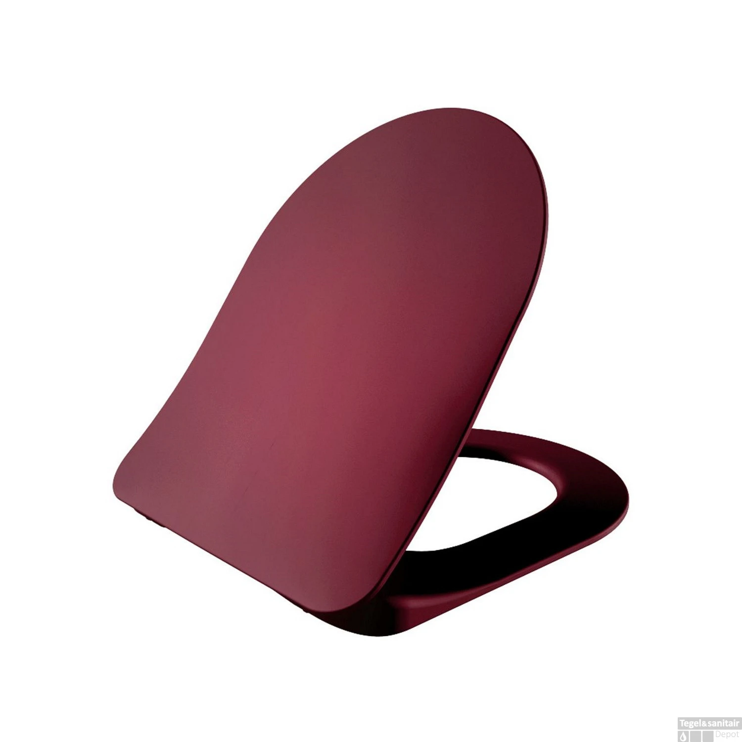 Toiletzitting Boss & Wessing Met Inox Scharnieren Softclose Berry