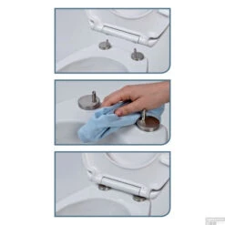 Toiletzitting Schutte Beige Duroplast Met Soft Close En Quick Release Gelakt Beige -Badkamerwinkel toiletzitting schutte beige duroplast met soft close en quick release beige sfeer3