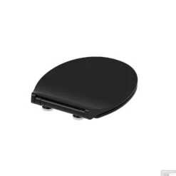 Toiletzitting Schutte Slim Black Ultra Dun Afklikbaar Soft Close Zwart Verstelbaar HoH 7 Tot 19 Cm -Badkamerwinkel toiletzitting schutte slim black ultra dun afklikbaar soft close zwart detail1