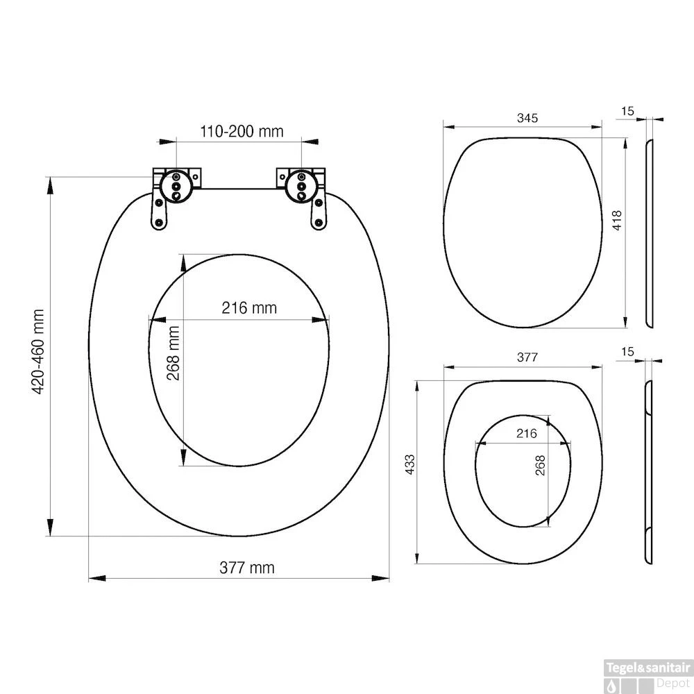 Toiletzitting Tiger Leatherlook Hout Zwart 9 Toiletzitting Tiger Leatherlook Hout Zwart - Afbeelding 7