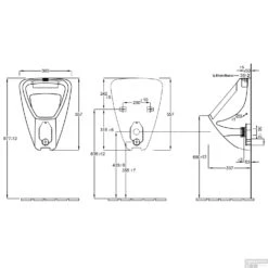 Urinoir Best Design Smilde Boven Aansluiting Keramiek Wit -Badkamerwinkel urinoir best design smilde boven aansluiting keramiek wit tec