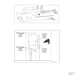 Urinoir Set Salenzi Hung Achterinlaat Mat Zwart Met TECE Loop Drukplaat Kunststof -Badkamerwinkel urinoir salenzi mat wit tech1 5 1