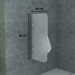 Urinoirscherm Schaamschot Boss & Wessing Perry 40x90 Cm Melkglas Wit 7 Urinoirscherm Schaamschot Boss & Wessing Perry 40x90 Cm Melkglas Wit -Badkamerwinkel urinoirscherm schaamschot boss wessing lusso 40x90 cm melkglas wit tech