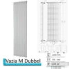 Designradiator Vazia M Dubbel 1970 X 532 Mm Wit Structuur -Badkamerwinkel vazia m dubbel 1970 x 532 1