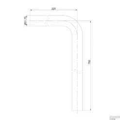 Vloerbuis BWS 75x22 Cm RVS Black Chrome 8 Vloerbuis BWS 75x22 Cm RVS Black Chrome -Badkamerwinkel vloerbuis wiesbaden 75x22 cm rvs black chrome 3
