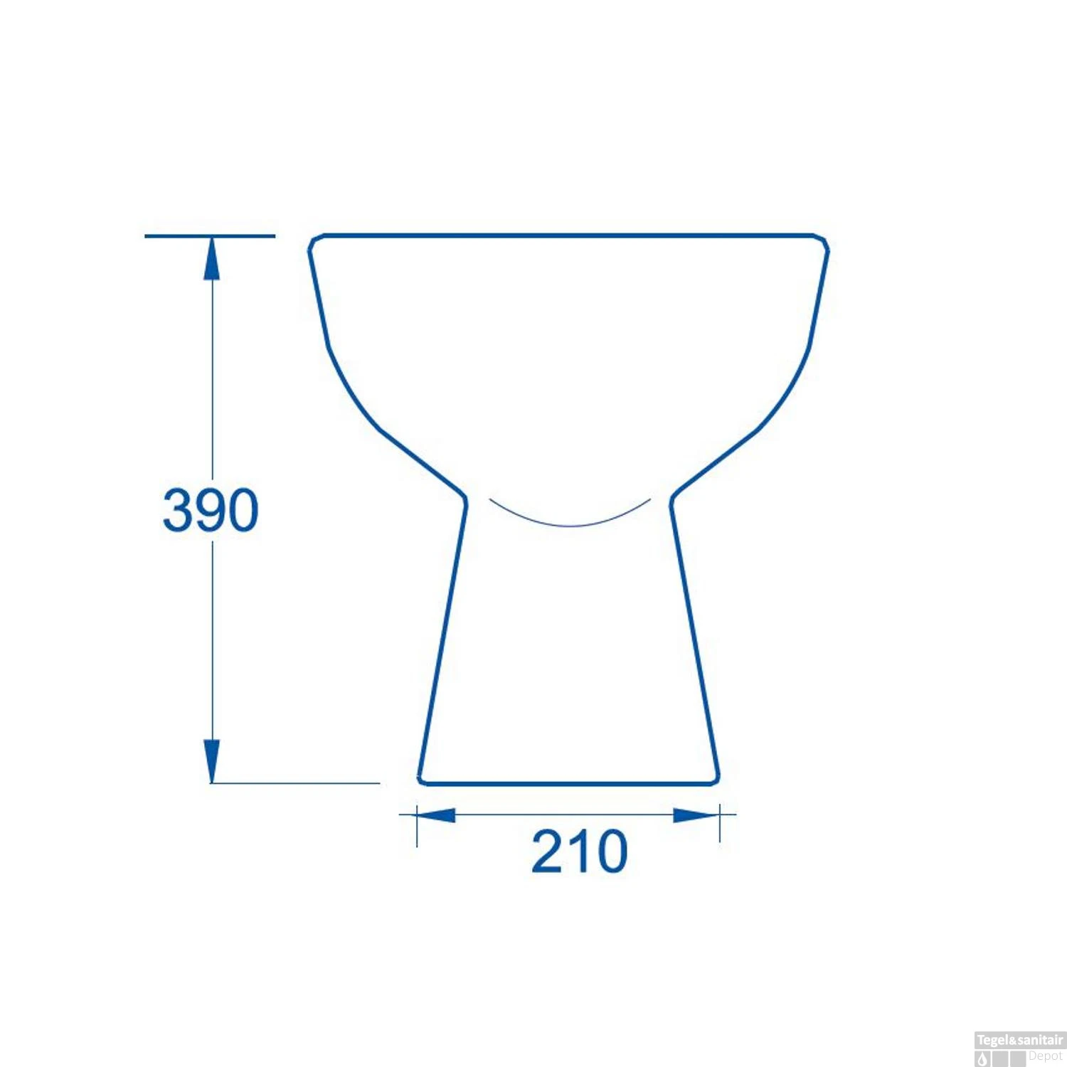 Vrijstaande Toiletpot Van Marcke ISIFIX Muuraansluiting (H(PK) 18 Cm Wit 4 Vrijstaande Toiletpot Van Marcke ISIFIX Muuraansluiting (H(PK) 18 Cm Wit - Afbeelding 2