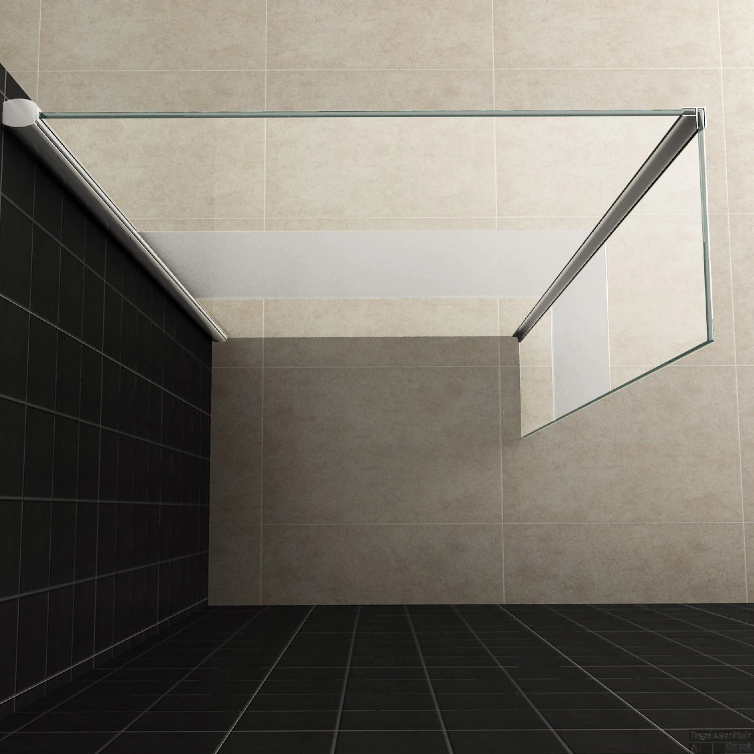 Zijwand Hoekprofiel Wiesbaden Met Middenband 30x200cm 10mm NANO 5 Zijwand Hoekprofiel Wiesbaden Met Middenband 30x200cm 10mm NANO - Afbeelding 3