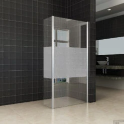 Zijwand Hoekprofiel Wiesbaden Met Middenband 30x200cm 10mm NANO